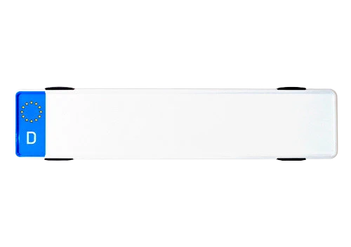 Kennzeichenhalter SimpleFix Schwarz - für 2 Kennzeichen - inkl. Schrauben - Image 3