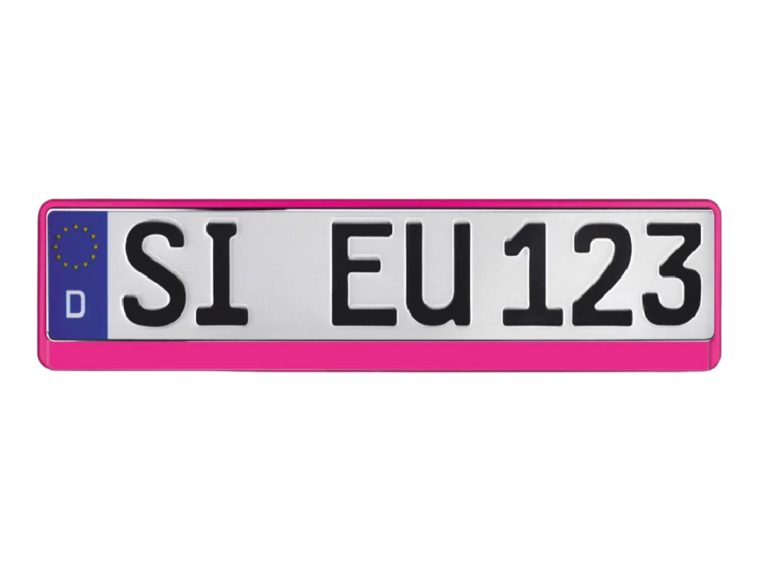 Kennzeichenhalter Pink 520x110 mm - Image 2