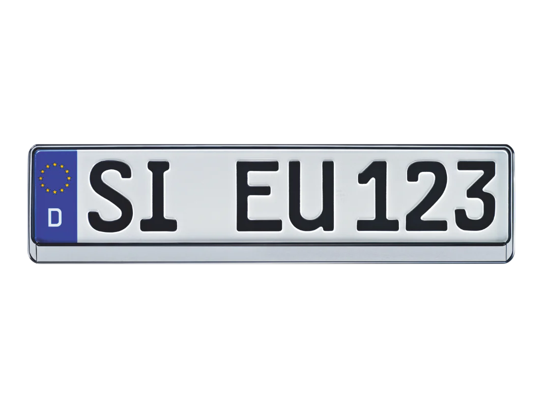 Kennzeichenhalter Silber 520x110 mm - Image 2
