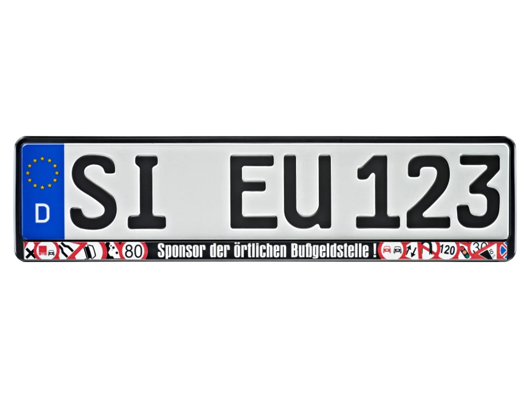 Fun Kennzeichenhalter mit lustigen Sprüchen 520x110 mm - Image 6