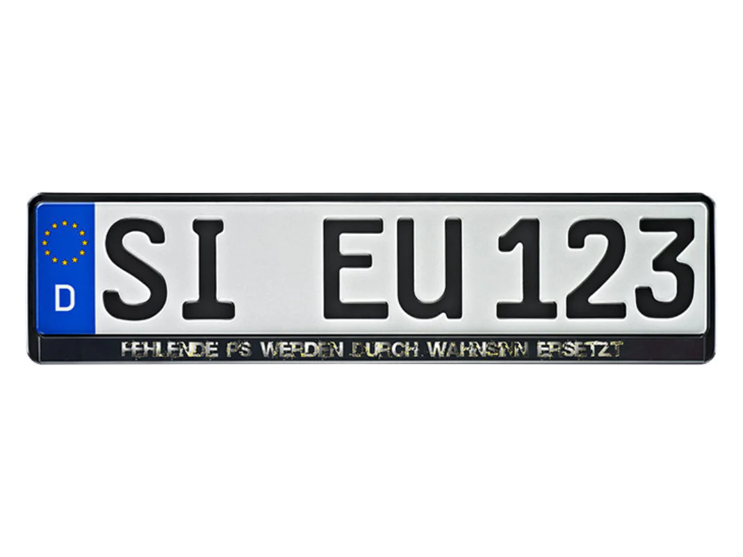 Fun Kennzeichenhalter mit lustigen Sprüchen 520x110 mm - Image 7
