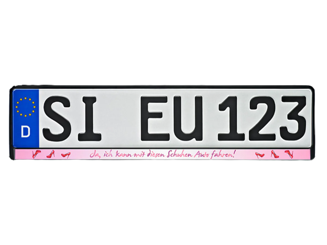 Fun Kennzeichenhalter mit lustigen Sprüchen 520x110 mm - Image 8